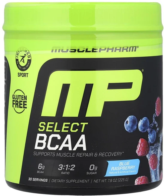 MusclePharm Select BCAA Blue Raspberry 머슬팜 셀렉트 BCAA 블루 라즈베리, 225g - 쿠팡