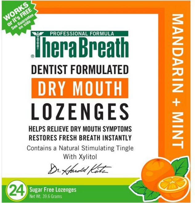 테라브레스 구강증 치과전문가 처방 무설탕 사탕 24개 만다린 민트 TheraBreath, 24개입 (1팩), 1