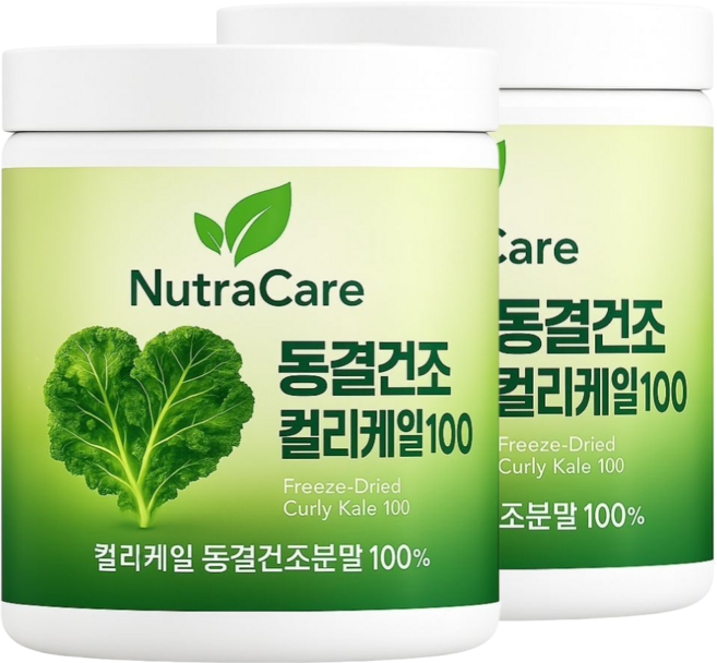 동결건조 컬리케일 분말 대용량, 120g, 2개