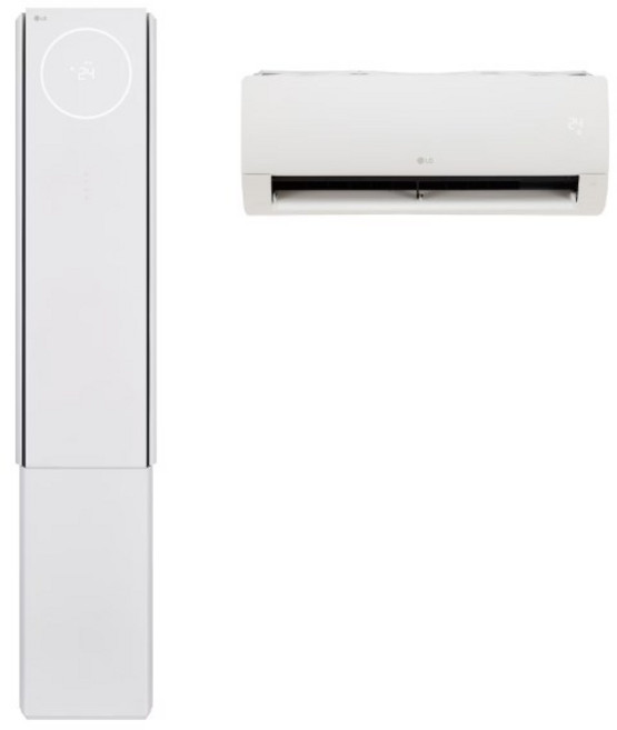 LG전자 1등급 스탠드 투인원 에어컨 18평+6평형 FQ18FV3EE2 기본 설치비 포함, 일반배관형