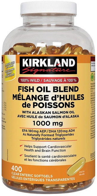 코스트코 커클랜드 피쉬오일 블랜드 오메가3 1000mg 400소프트겔, 1개, 400정