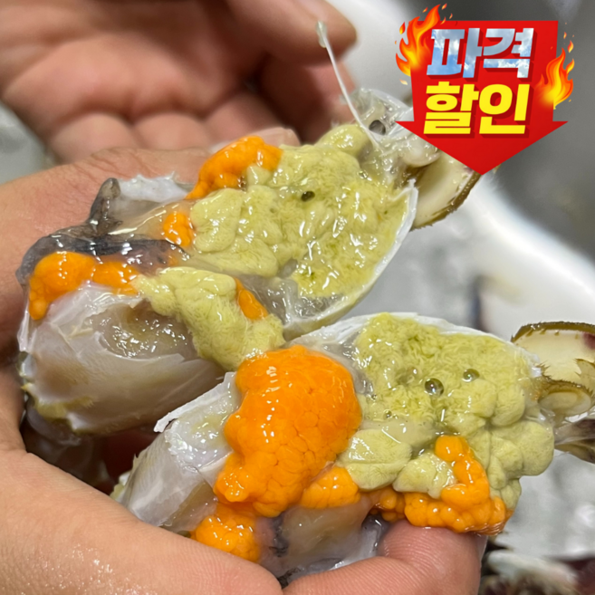 [한정수량] 연평도 알베기 활 암꽃게, 1박스, 1kg(4~6미)