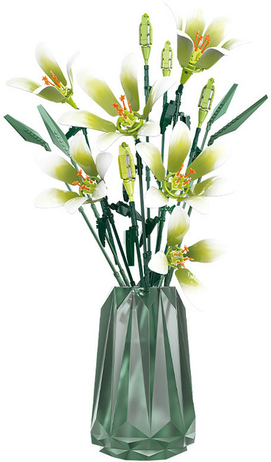 호환블럭 꽃블럭 백합세트 (JK2695), 단품, 1개