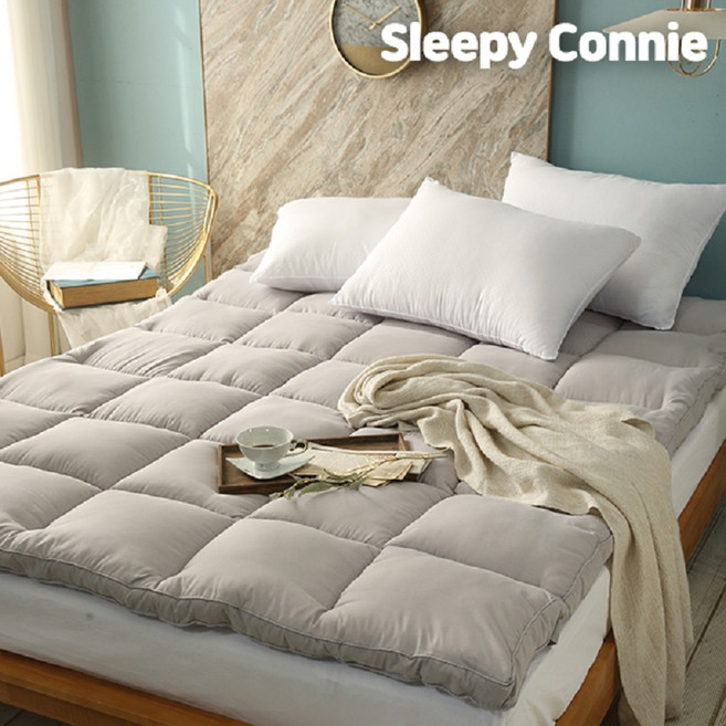 [슬리피코니] 폭신폭신 부드러운 볼륨 토퍼 SS Q K 매트리스 토퍼, 로즈핑크, 슈퍼싱글(SS), 색상:로즈핑크 SS