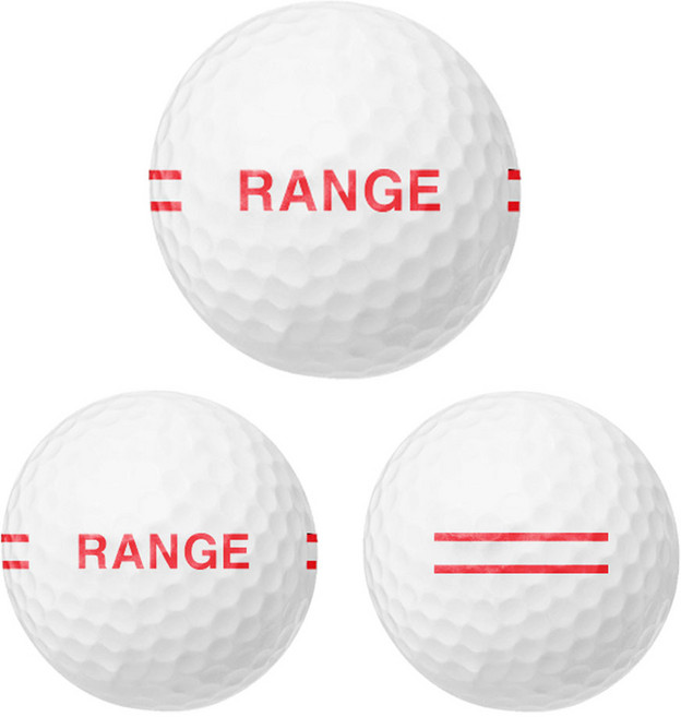 [새상품] 트리거골프 레인지볼 레드로고 2피스 연습장 골프공, 1박스, 300개입, 새레인지볼