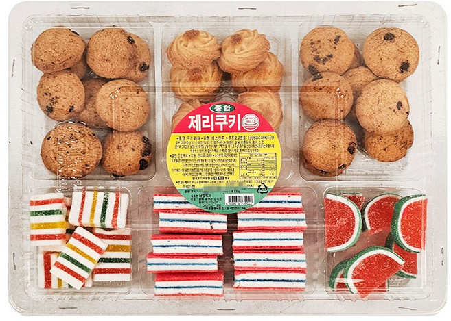 옛날과자 전통간식 종합제리쿠키 6종 350g 1개