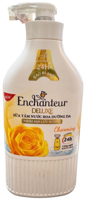 Enchanteur 艾詩 DELUXE 香水沐浴乳 迷人香氛 24H 持久, 1個, Charming (黃）