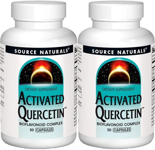 Source Naturals 소스내추럴스 어드밴스드 케르세틴 캡슐, 50정, 2개 - 쿠팡
