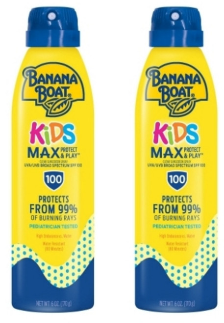 바나나보트 키즈 선 스프레이 크림 SPF100 6oz(170g) 2팩, 170g, 2개