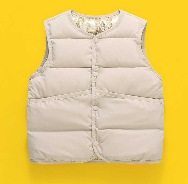 키즈 포근포근 경량 방한 패딩조끼