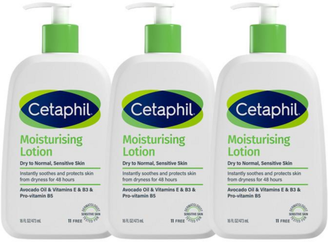 세타필 모이스춰라이징 로션, 473ml, 3개