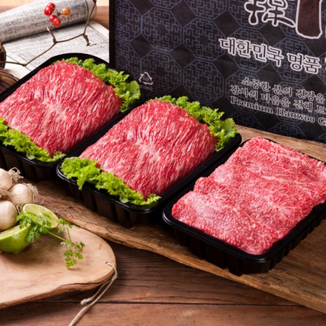 [산들한우] 1등급 정육선물세트 2호 800g불고기400g+국거리200g+장조림200g, 없음