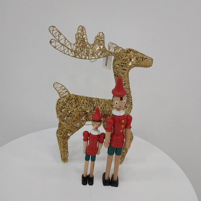 피노키오 우드인형 나무목각 크리스마스장식 관절인형 까페 어린이선물 캐릭터