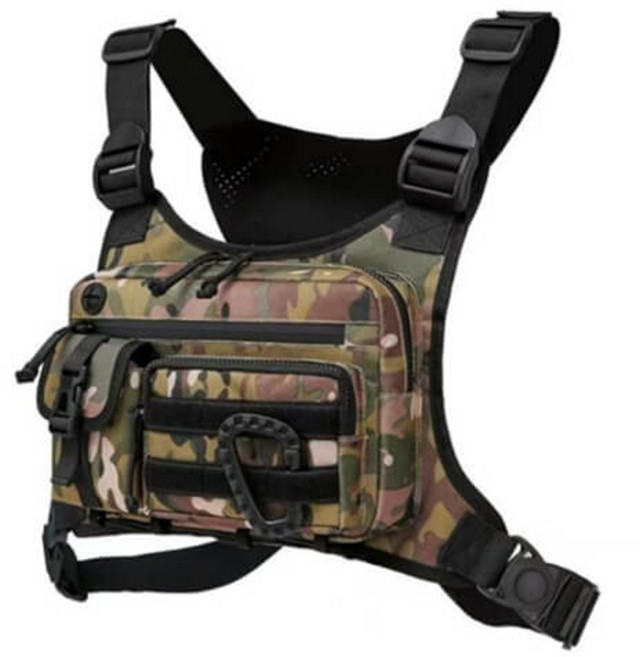 투케바이크 오토바이 배달대행 전술 가방 조끼, 카모 그린