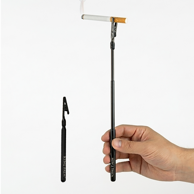 미니갤러리 길이조절 휴대용 담배 연초 집게 홀더 손잡이 손가락 냄새방지