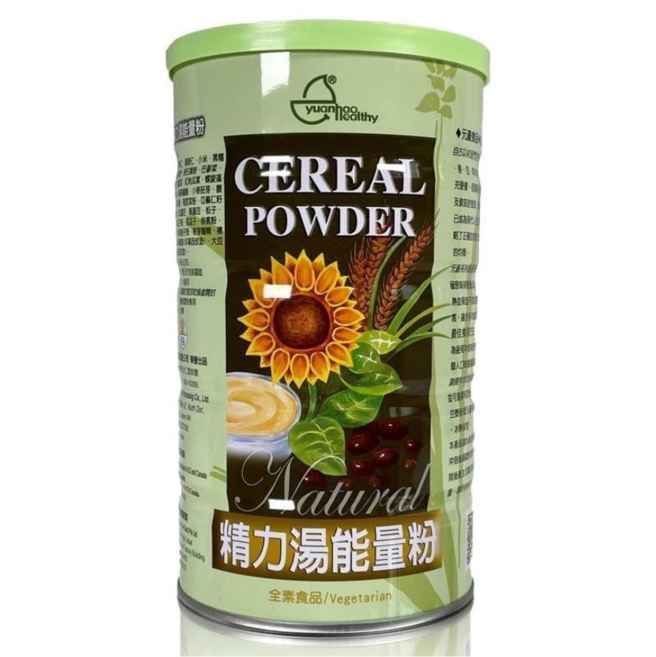 元豪 yuanhao healthy 精力湯能量粉 600公克 全素穀物沖泡飲, 1個裝, 600kg