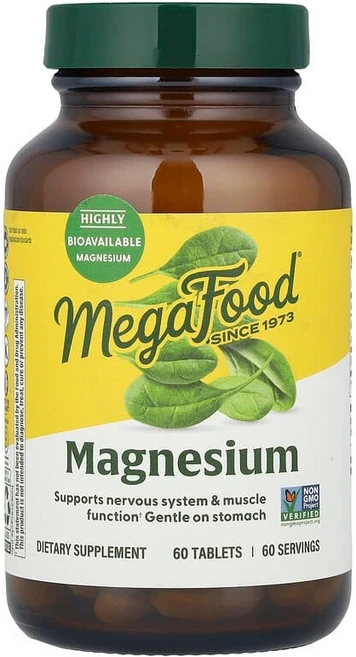 메가푸드 마그네슘 60정, MegaFood 마그네슘 60정, 1개 - 쿠팡