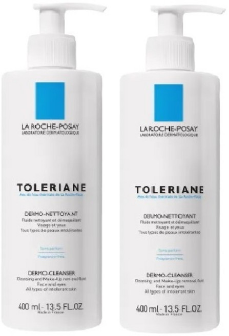 La Roche Posay 프랑스 정품 라로슈포제 똘러리앙 더모클렌징 플루이드 400ml 2개세트, 2개
