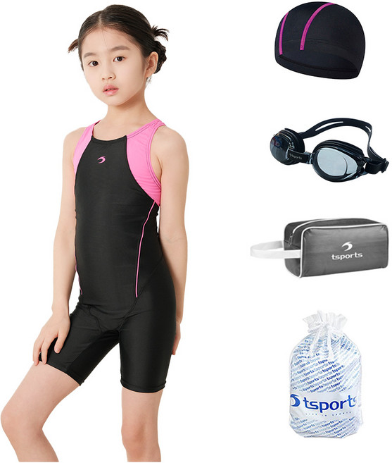 여아동 수영복 반신 원피스 여아 어린이 주니어 실내 수영장 강습용 초등학교 생존수영 실속세트모음 701~703