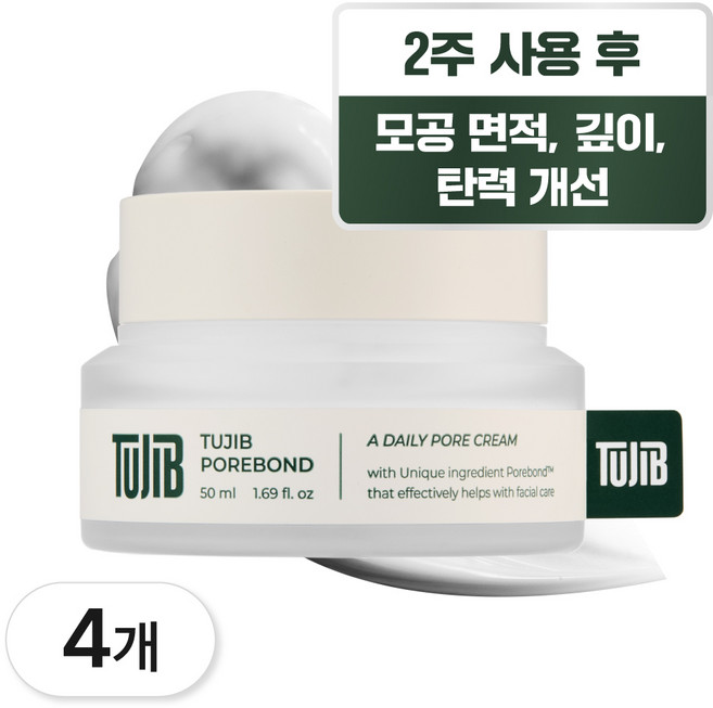 투집 포어본드 모공수축크림, 4개, 50ml