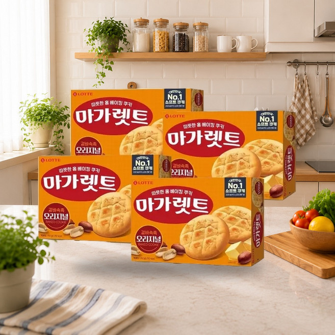 롯데웰푸드 마가렛트 오리지널 대 352g 4개