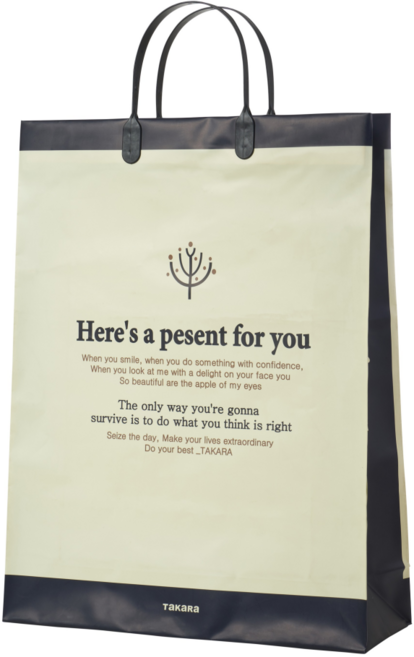 [국내 생산] BENW 방수 쇼핑백, 네이비