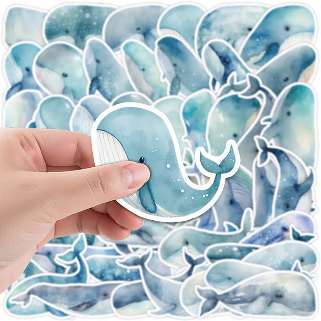 돌고래 스티커 캐리어 노트북 감성스티커 다꾸 폰꾸 해양동물 돌핀, 스티커-A