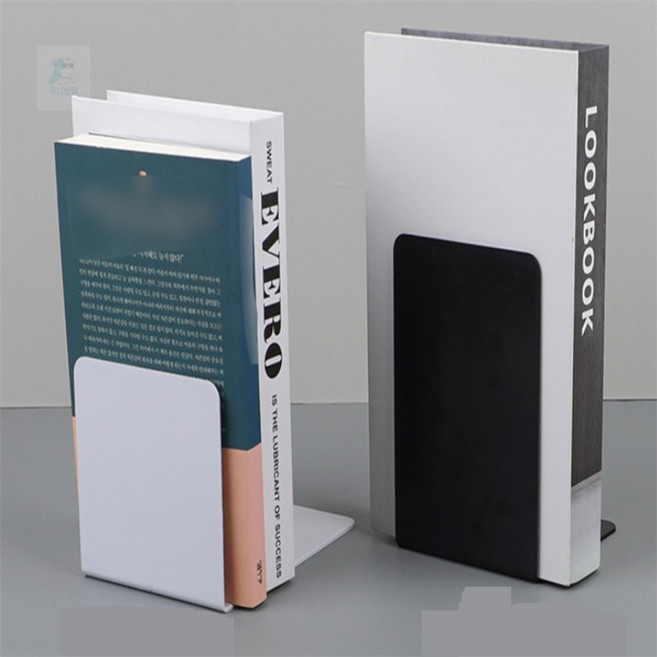 쑤니상점 L형 북엔드 1P 책꽂이, 그레이