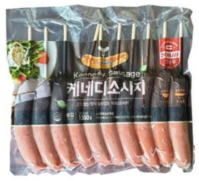 케네디소시지135g*10개입 휴게소소세지 꼬치소세지 케이크소세지, 1350g, 1개