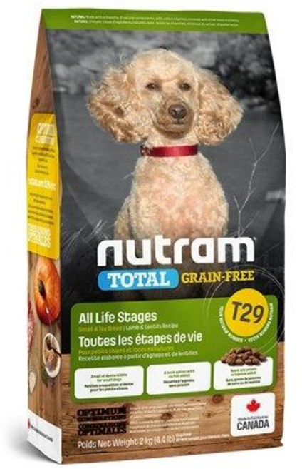 Nutram 紐頓狗飼料, 1個, T29挑嘴小顆-低敏羊肉, 2kg, 羊