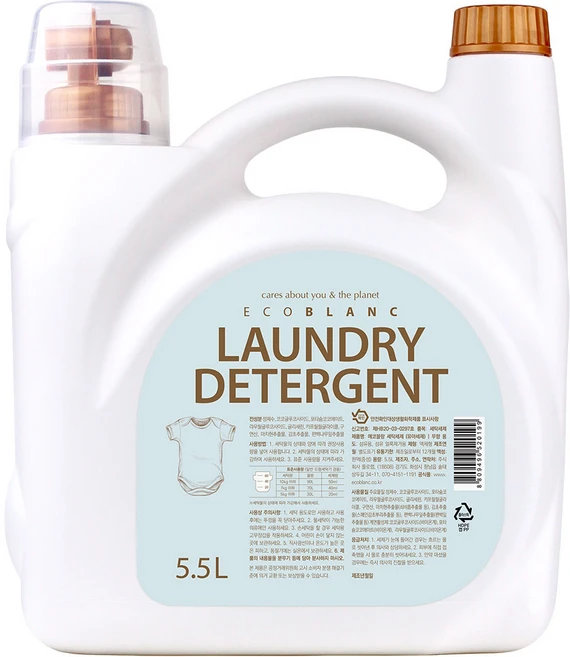 에코블랑 유아세제 5.5L, 1개 - 쿠팡