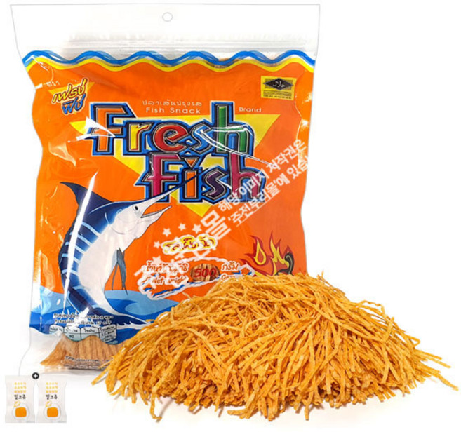 피쉬스낵 피쉬스낵(매콤한맛 500g) 1봉(+밀크츄 2개), 1세트, 499g