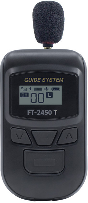 바투 무선 가이드시스템 송신기 여행사 도슨트 견학 방송촬영용, 1개, FT-2450