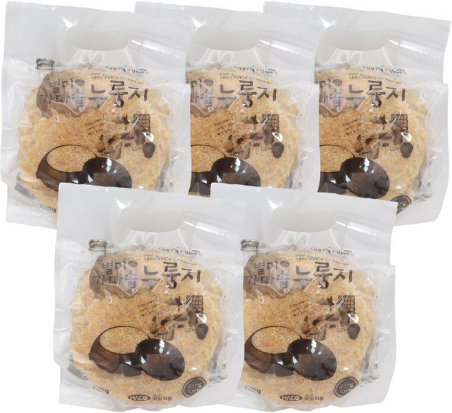 하도 별미 가마솥 누룽지 520g 국내산쌀, 5개