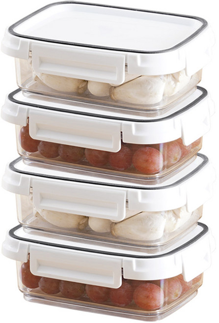 스카이락 항균 반찬통 4개세트 460ml 직(중)1호