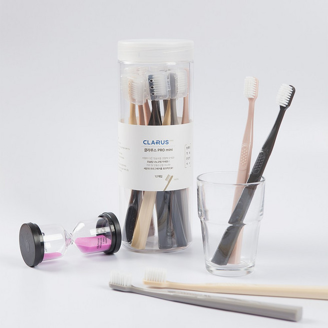 클라루스 PRO mini 치과칫솔 12개입, 1세트