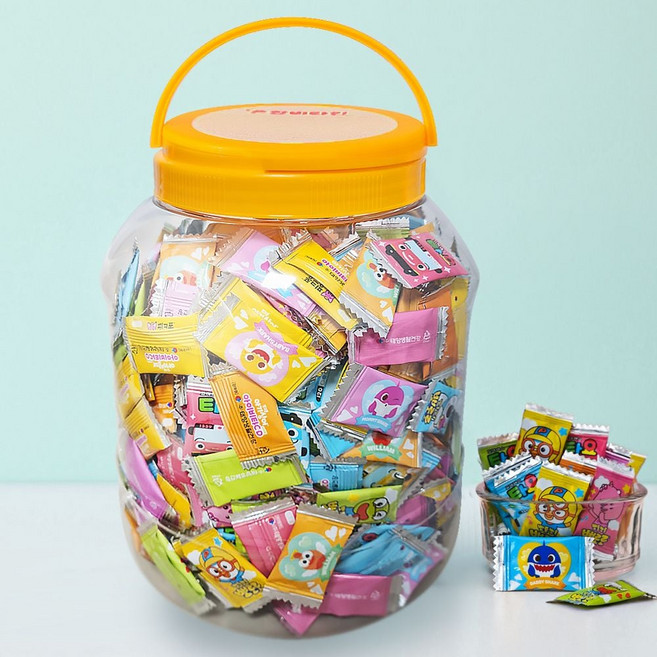 뽀로로핑크퐁타요 비타민CD아연 혼합캔디 대용량 1kg ohx+70047UP, 1개, 560정