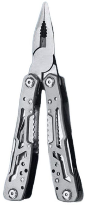 파워라이프 다기능 스테인리스 스틸 플라이어 야외 칼 조합 멀티툴, 1개, 실버