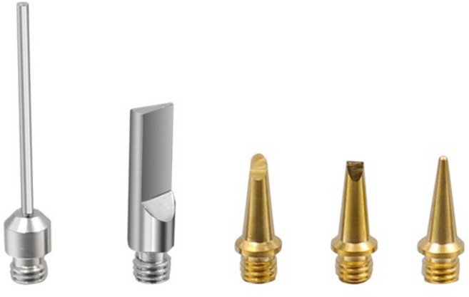 筆型瓦斯烙鐵噴火槍 便攜式小型家用焊接維修工具, 1個, 瓦斯烙鐵頭5件套