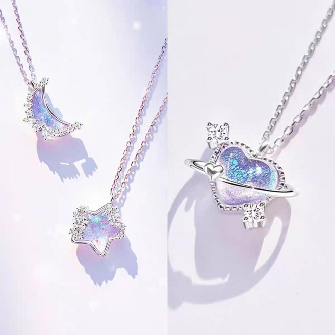 우정목걸이 3인 조각 심플 우정템 3인용 선물