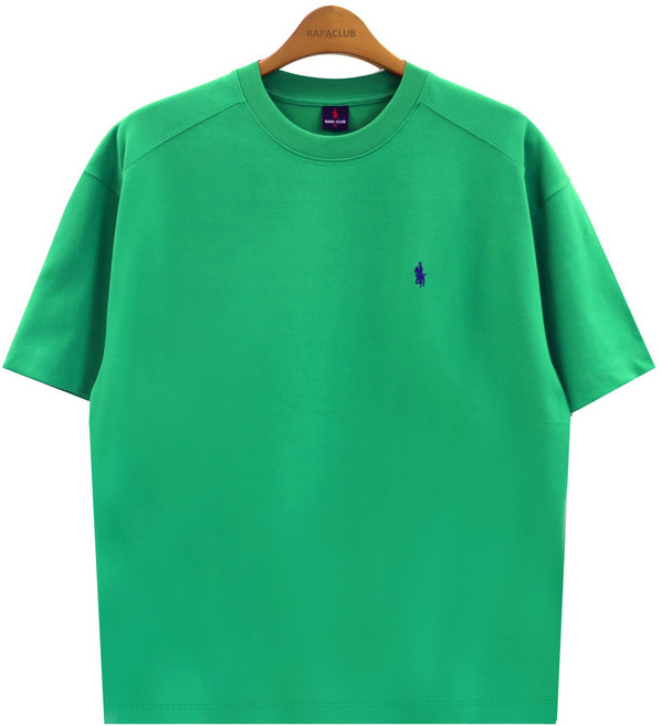 라파클럽 남녀공용 헤비코튼 오버핏 라운드넥 반팔 티셔츠