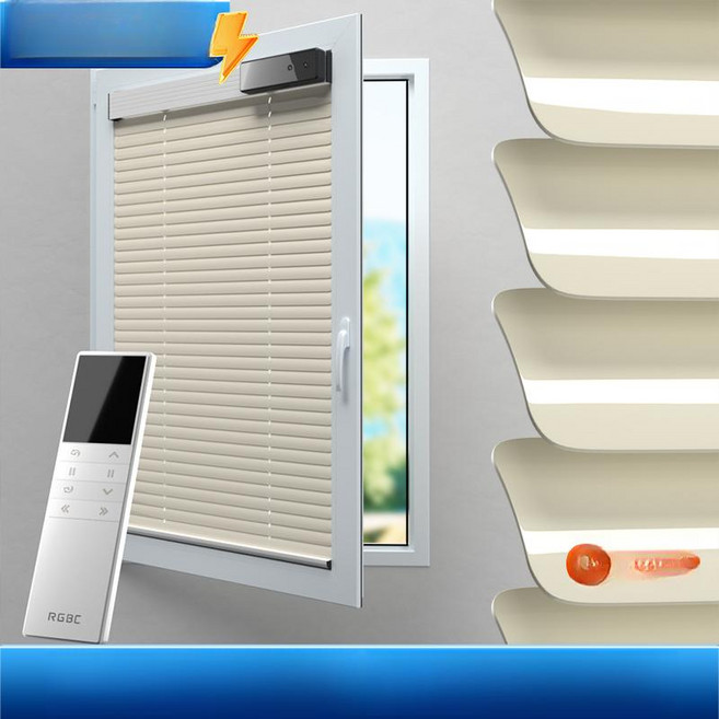 초이앤강 무타공전동블라인드 블라인드 암막 전동, 제곱미터, 1개, 유광베이지