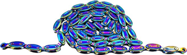 에코하이진 아몬드 체인 픽시 자전거, 1개, 무지개