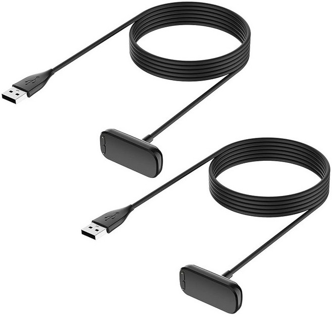 Hianjoo 2개들이 Fitbit Charge 6/5 대응 충전 케이블 Fitbit Luxe 용 USB 충전기 맞는 비트 충전 6/5 충전 케이블 충전 케이블 스마트 시계, 상세페이지 참조, 상세페이지 참조