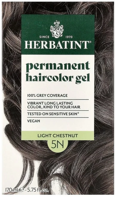허바틴트 퍼머넌트 헤어컬러젤 라이트 체스트넛 170ml - 쿠팡