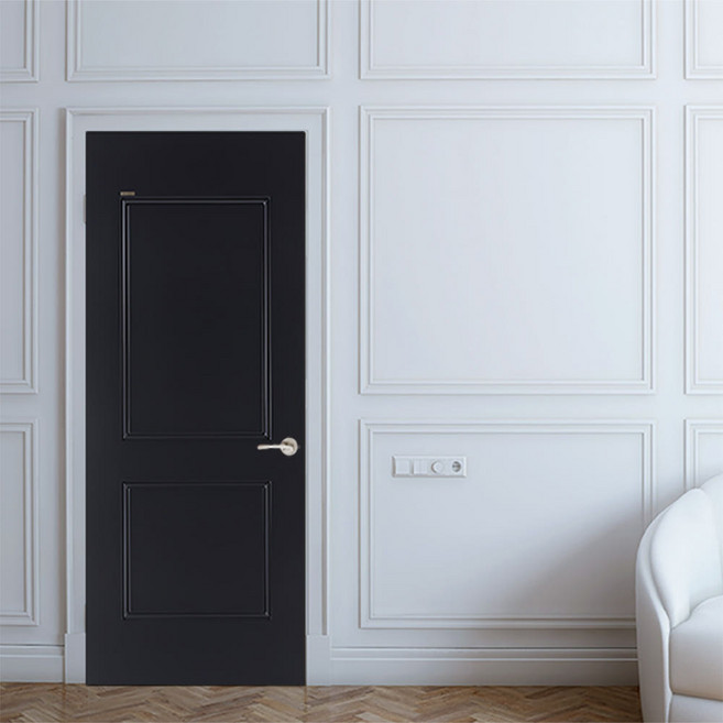 [경신창호산업] ABS도어 방문 화장실문 문 문짝 욕실문 화장실문교체 셀프시공, 1개, ABS도어+일반경첩(실버/3개입)