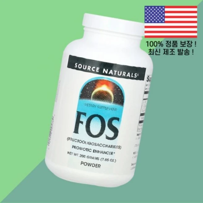 소스 내추럴스 FOS 파우더 가루 분말 7.05온스 200g Source Naturals Powder 7.05oz, 1개 - 쿠팡