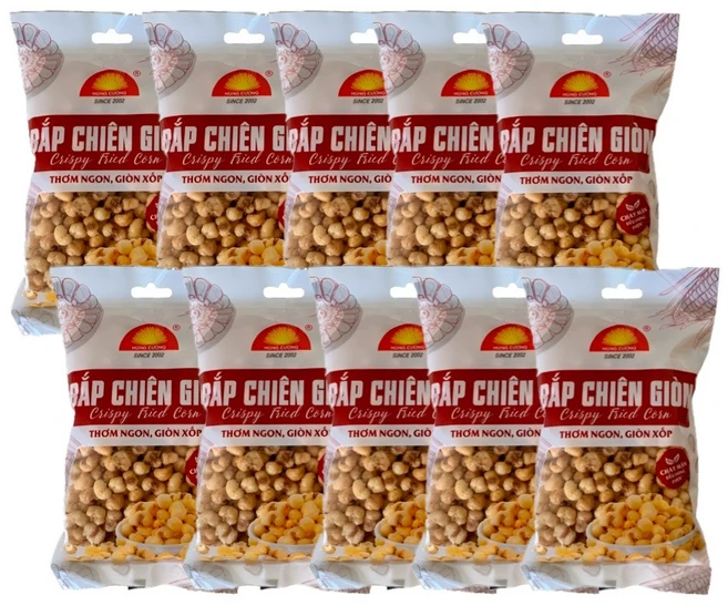 베트남 바삭 튀긴 옥수수 스낵 과자 Bap chien gion, 100g, 10개 - 쿠팡