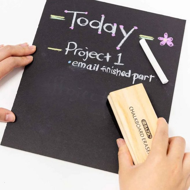 [쿠팡단독 미국BAZIC문구] 칠판 지우개 분필 지우개, 1개