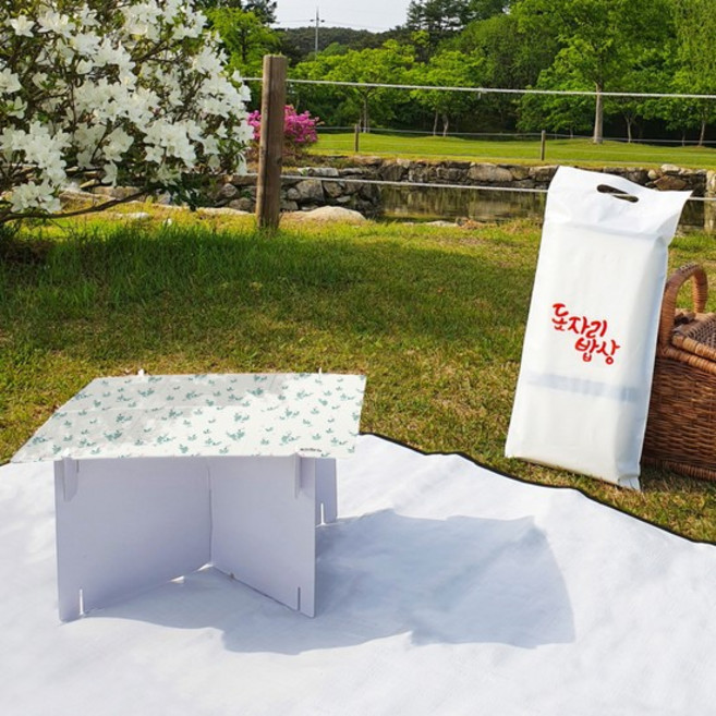 캠핑 피크닉 종이 테이블, 레드